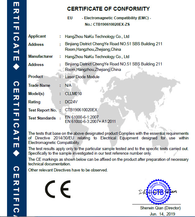 02-LaserModule-CE EMC Certification